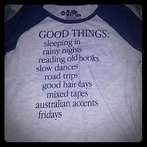 XL black matter sleep shirt